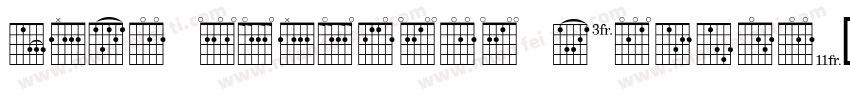 Opus Japanese Chords字体转换
